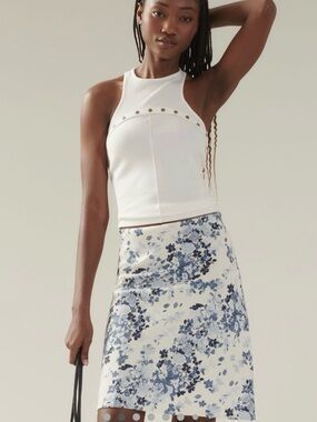 Anthropologie Tilda Linen Skirt